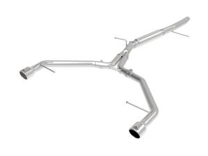 aFe Power MACH Force-Xp 3 IN to 2-1/2 IN Stainless Steel Axle-Back Exhaust System Polished Audi A4 (B9) 17-19 L4-2.0L(t) - 49-36419-P