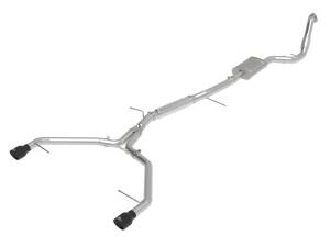 aFe Power MACH Force-Xp 3 IN to 2-1/2 IN Stainless Steel Cat-Back Exhaust System Black Audi A4 (B9) 17-19 L4-2.0L(t) - 49-36420-B
