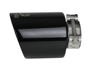 aFe Power - aFe Power Takeda 409 Stainless Steel Clamp-on Exhaust Tip Black 2-1/2 IN Inlet x 4-1/2 IN Outlet x 7 IN L - 49T25454-B07 - Image 2