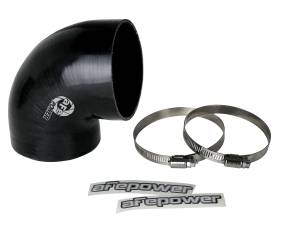 aFe Power Magnum FORCE Cold Air Intake System Spare Parts Kit (3-3/4 IN ID to 3-1/2 IN ID x 90 Deg.) Elbow Reducing Coupler - Black - 59-00121