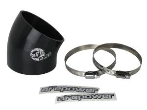 aFe Power Magnum FORCE Cold Air Intake System Spare Parts Kit (3-1/2 IN ID x 30 Deg.) Elbow Coupler - Black - 59-00122