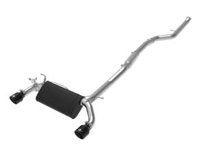 aFe Power MACH Force-XP 3 IN to 2-1/2 IN 304 Stainless Steel Cat-Back Exhaust Black BMW M235i (F22/23) 14-16 L6-3.0L (t) N55 - 49-36347-B