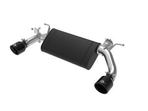 aFe Power - aFe Power MACH Force-XP 3 IN to 2-1/2 IN 304 Stainless Steel Axle-Back Exhaust Black BMW M235i (F22/23) 14-16 L6-3.0L (t) N55 - 49-36348-B - Image 1