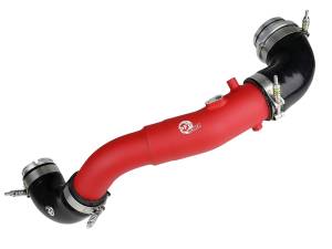 Forced Induction - Intercooler Hoses & Pipes - aFe Power - aFe Power BladeRunner 2-1/2 IN Aluminum Hot Charge Pipe Red Toyota GR Supra (A90) 20-23 L6-3.0L (t) - 46-20398-R