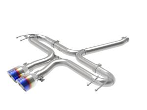 aFe Power Takeda 2-1/2 IN 304 Stainless Steel Axle-Back Exhaust System w/ Blue Flame Tips Honda Civic Sport 17-21 L4-1.5L (t) - 49-36625-L