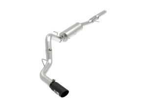 aFe Power Apollo GT Series 4 IN 409 Stainless Steel Cat-Back Exhaust System w/ Black Tip GM Silverado/Sierra 1500 14-18 V8-6.2L - 49-44116-B