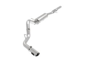 aFe Power Apollo GT Series 4 IN 409 Stainless Steel Cat-Back Exhaust System w/ Polish Tip GM Silverado/Sierra 1500 14-18 V8-6.2L - 49-44116-P