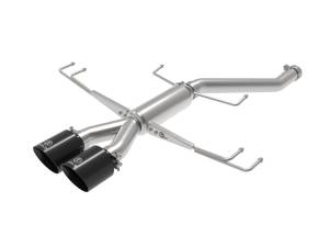 aFe Power - aFe Power Takeda 2-1/2 IN 304 Stainless Steel Axle-Back Exhaust System w/ Black Tips Honda Civic Type R 17-21 L4-2.0L (t) - 49-36626-B - Image 1