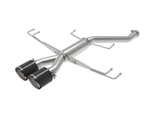 aFe Power Takeda 2-1/2 IN 304 Stainless Steel Axle-Back Exhaust System w/ Carbon Fiber Tip Honda Civic Type R 17-21 L4-2.0L (t) - 49-36626-C