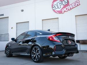 aFe Power - aFe Power Takeda 2-1/2 IN 304 Stainless Steel Cat-Back Exhaust System w/ Carbon Fiber Tips Honda Civic Si Sedan 17-20 L4-1.5L (t) - 49-36619-C - Image 3