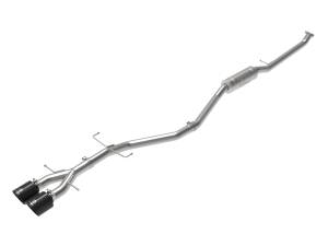 aFe Power - aFe Power Takeda 2-1/2 IN 304 Stainless Steel Cat-Back Exhaust System w/ Black Tips Honda Civic Si Sedan 17-20 L4-1.5L (t) - 49-36620-B - Image 1