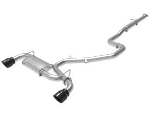 aFe Power Takeda-ST 3 IN 304 Stainless Steel Cat-Back Exhaust System w/ Black Tips Hyundai Veloster N 19-20 L4-2.0L (t) - 49-37010-B