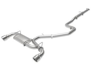 aFe Power Takeda-ST 3 IN 304 Stainless Steel Cat-Back Exhaust System w/ Polished Tips Hyundai Veloster N 19-20 L4-2.0L (t) - 49-37010-P