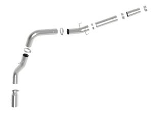 aFe Power - aFe Power Large Bore-HD 5 IN 409 Stainless Steel DPF-Back Exhaust System w/Polished Tip RAM Diesel Trucks 19-23 L6-6.7L (td) - 49-42078-P - Image 3