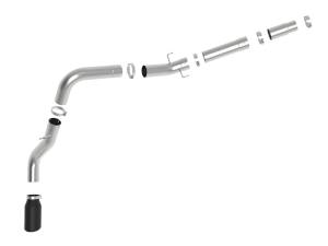 aFe Power - aFe Power ATLAS 5 IN Aluminized Steel DPF-Back Exhaust System w/Black Tip RAM Diesel Trucks 19-23 L6-6.7L (td) - 49-02078-B - Image 3