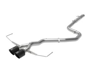 aFe Power - aFe Power Takeda 3 IN to 2-1/2 IN 304 Stainless Steel Cat-Back Exhaust w/ Black Tip Hyundai Veloster 19-21 L4-1.6L (t) - 49-37011-B - Image 1
