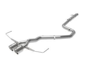 aFe Power Takeda 3 IN to 2-1/2 IN 304 Stainless Steel Cat-Back Exhaust w/ Polished Tip Hyundai Veloster 19-21 L4-1.6L (t) - 49-37011-P