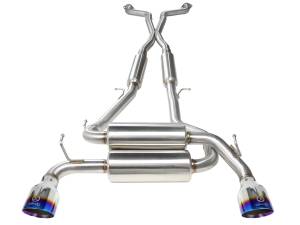 aFe Power - aFe Power Takeda 2-1/2 IN 304 Stainless Steel Cat-Back Exhaust System w/ Blue Flame Tips Infiniti G37 08-13/Q60 14-15 V6-3.7L (VQ37VHR) - 49-36103-L - Image 2