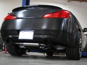 aFe Power - aFe Power Takeda 2-1/2 IN 304 Stainless Steel Cat-Back Exhaust System w/ Blue Flame Tips Infiniti G37 08-13/Q60 14-15 V6-3.7L (VQ37VHR) - 49-36103-L - Image 3