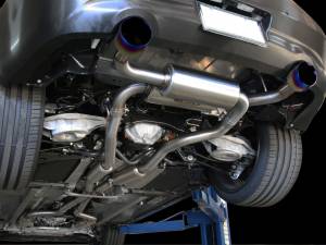 aFe Power - aFe Power Takeda 2-1/2 IN 304 Stainless Steel Cat-Back Exhaust System w/ Blue Flame Tips Infiniti G37 08-13/Q60 14-15 V6-3.7L (VQ37VHR) - 49-36103-L - Image 4