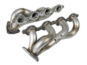 Exhaust - Exhaust Headers - aFe Power - aFe Power Twisted Steel 304 Stainless Steel Short Tube Header GM Trucks 2500/3500HD 20-23 V8-6.6L L8T - 48-34145