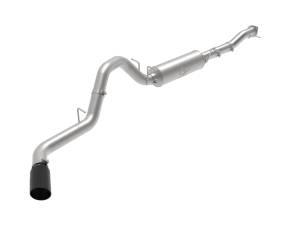 aFe Power Apollo GT Series 4 IN 409 Stainless Steel Cat-Back Exhaust System w/ Black Tip GM 2500/3500HD 20-23 V8-6.6L L8T - 49-44122-B
