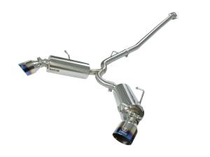 aFe Power Takeda 2-1/2 IN 304 Stainless Steel Cat-Back Exhaust System w/Blue Flame Tip Toyota GR86/FR-S/BRZ 13-23 H4-2.0L/2.4L - 49-36023-L