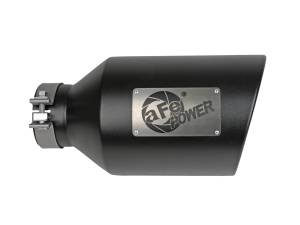 aFe Power - aFe Power MACH Force-Xp 409 Stainless Steel Clamp-on Exhaust Tip Black 4 IN Inlet x 8 IN Outlet x 15 IN L - 49T40801-B15 - Image 2