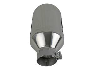 aFe Power - aFe Power MACH Force-Xp 304 Stainless Steel Clamp-on Exhaust Tip Polished 4 IN Inlet x 8 IN Outlet x 15 IN L - 49T40801-P15 - Image 4