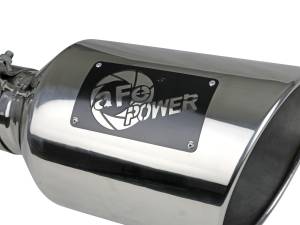 aFe Power - aFe Power MACH Force-Xp 304 Stainless Steel Clamp-on Exhaust Tip Polished 4 IN Inlet x 8 IN Outlet x 15 IN L - 49T40801-P15 - Image 5