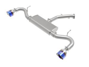 aFe Power Takeda 2-1/2 IN 409 Stainless Steel Axle-Back Exhaust w/ Blue Flame Tips Hyundai Elantra GT 18-20 L4-1.6L (t) - 49-47016-L
