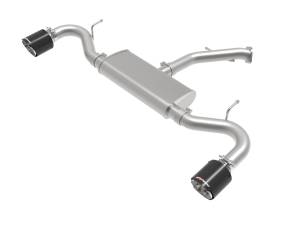 aFe Power Takeda 2-1/2 IN 409 Stainless Steel Axle-Back Exhaust w/ Carbon Fiber Tips Hyundai Elantra GT 18-20 L4-1.6L (t) - 49-47016-C