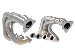 Exhaust - Exhaust Headers - aFe Power - aFe Power Twisted Steel 1-7/8 IN to 2-3/4 IN 304 Stainless Headers w/ Raw Finish Chevrolet Corvette (C8) 20-23 V8-6.2L - 48-34148