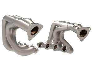 Exhaust - Exhaust Headers - aFe Power - aFe Power Twisted Steel 1-7/8 IN to 2-3/4 IN 304 Stainless Headers w/ Titanium Coat Finish Chevrolet Corvette (C8) 20-23 V8-6.2L - 48-34148-T