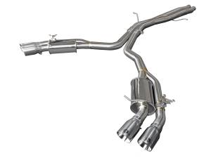 aFe Power - aFe Power MACH Force-Xp 3 IN to 2-1/2 IN Stainless Steel Cat-Back Exhaust System Polished Audi RS5 Coupe 18-20 V6-2.9L (t) - 49-36427-P - Image 1