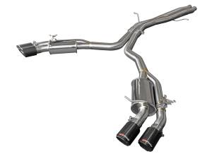 aFe Power MACH Force-Xp 3 IN to 2-1/2 IN Stainless Steel Cat-Back Exhaust System Carbon Audi RS5 Coupe 18-20 V6-2.9L (t) - 49-36427-C