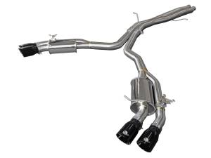 aFe Power MACH Force-Xp 3 IN to 2-1/2 IN Stainless Steel Cat-Back Exhaust System Black Audi RS5 Coupe 18-20 V6-2.9L (t) - 49-36427-B