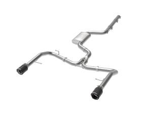 aFe Power - aFe Power MACH Force-Xp 3 IN to 2-1/2 IN Stainless Steel Cat-Back Exhaust System Carbon Volkswagen Jetta GLI (MKVII) 19-21 L4-2.0L (t) - 49-36432-C - Image 1