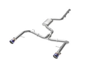 aFe Power MACH Force-Xp 3 IN to 2-1/2 IN Stainless Steel Cat-Back Exhaust w/Blue Flame Tip Volkswagen Jetta GLI (MKVII) 19-21 L4-2.0L (t) - 49-36432-L