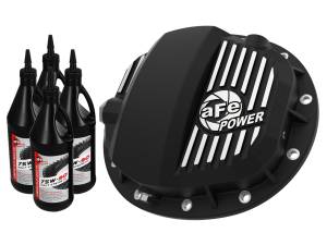 aFe Power Pro Series Rear Differential Cover Black w/ Machined Fins & Gear Oil GM Gas Trucks/SUV's 19-24 (GMCH 9.5) - 46-71141B