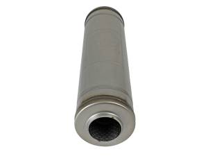 aFe Power - aFe Power MACH Force-Xp 304 Stainless Steel Muffler 2-1/2 IN ID Center/Center x 5 IN Dia. x 18 IN L - Round Body - 49M30048 - Image 3