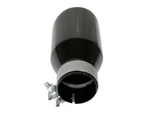 aFe Power - aFe Power MACH Force-Xp 304 Stainless Steel Clamp-on Exhaust Tip Black 3 IN Inlet x 4-1/2 IN Outlet x 9 IN L - 49T30454-B093 - Image 4