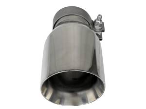 aFe Power - aFe Power MACH Force-Xp 304 Stainless Steel Clamp-on Exhaust Tip Polished 3 IN Inlet x 4-1/2 IN Outlet x 9 IN L - 49T30454-P093 - Image 3