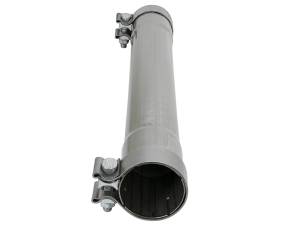 aFe Power - aFe Power MACH Force-Xp 304 Stainless Steel Resonator Delete Pipe 3 IN Inlet/Outlet x 3 IN Dia. x 16 IN Overall Length w/ Clamps - 49M10007 - Image 3