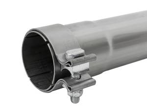 aFe Power - aFe Power MACH Force-Xp 304 Stainless Steel Resonator Delete Pipe 3 IN Inlet/Outlet x 3 IN Dia. x 16 IN Overall Length w/ Clamps - 49M10007 - Image 4