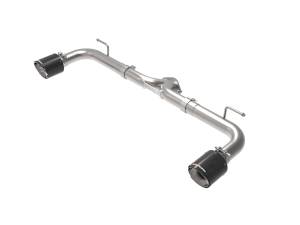 aFe Power Takeda 2-1/2 IN 304 Stainless Steel Axle-Back Exhaust System w/ Carbon Fiber Tip Mazda 3 14-18 L4-2.0/2.5L - 49-37014-C