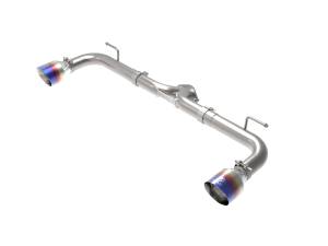 aFe Power Takeda 2-1/2 IN 304 Stainless Steel Axle-Back Exhaust System w/Blue Flame Tips Mazda 3 14-18 L4-2.0/2.5L - 49-37014-L