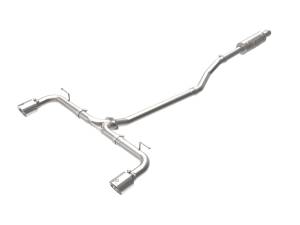 aFe Power Takeda 2-1/2 IN 304 Stainless Steel Cat-Back Exhaust System w/ Polished Tips Mazda 3 Hatchback 14-18 L4-2.0/2.5L - 49-37015-P