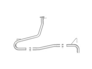 aFe Power - aFe Power Takeda 2-1/2 IN 304 Stainless Steel Axle-Back Exhaust System w/o Muffler Hyundai Kona 18-23 L4-1.6L (t) - 49-37017NM - Image 2