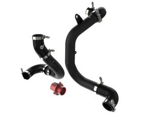aFe Power BladeRunner Aluminum Hot and Cold Charge Pipe Kit Black w/ Turbo Muffler Delete Volkswagen GTI (MKVII) 15-21 L4-2.0L (t) - 46-20415-B